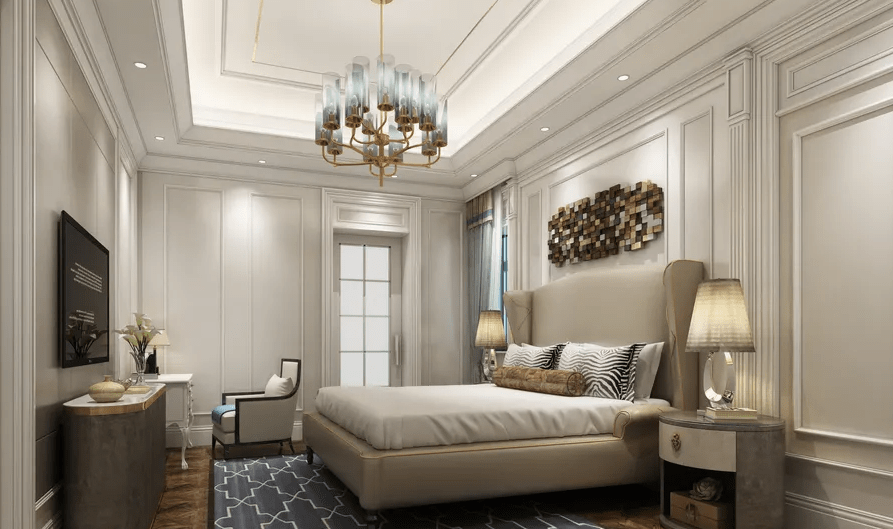 Thiết Kế Nội Thất Phòng Ngủ Tân Cổ Điển  Thiết kế nội thất phòng ngủ tân cổ điển