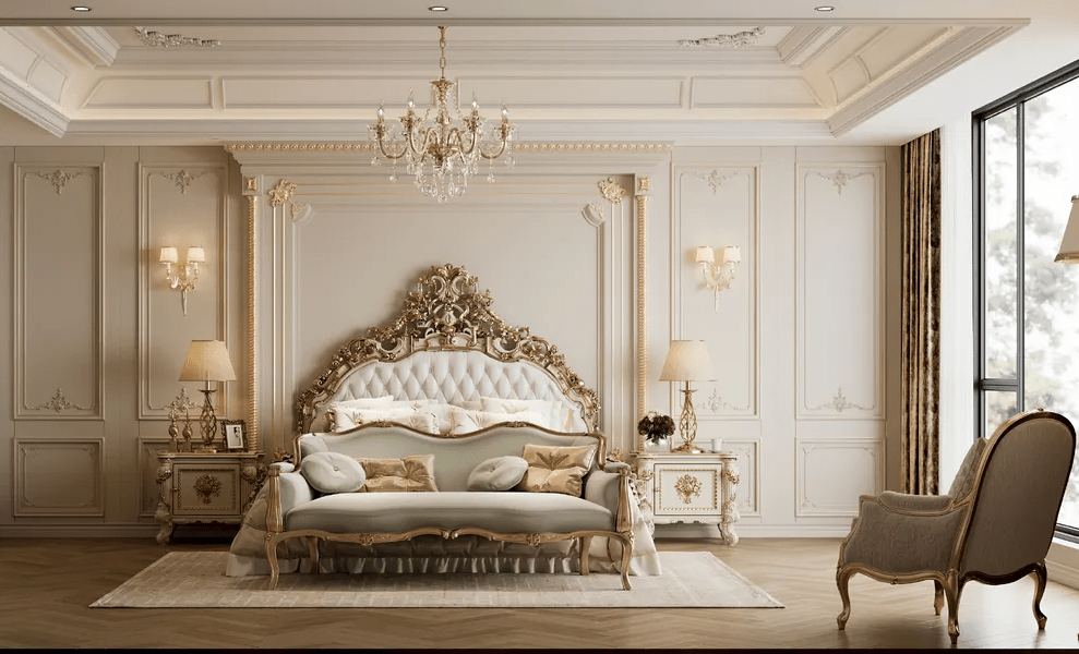 Thiết Kế Nội Thất Phòng Ngủ Tân Cổ Điển  Thiết kế phòng ngủ tân cổ điển đẹp