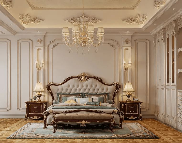 Thiết Kế Nội Thất Phòng Ngủ Tân Cổ Điển  Phòng ngủ tân cổ điển
