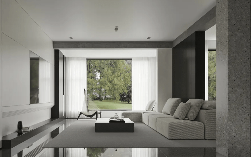 Thiết Kế Phòng Khách Tối Giản Mẫu phòng khách tối giản