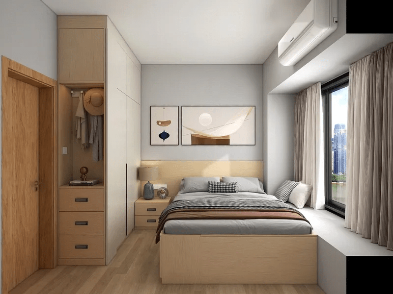 Thiết Kế Phòng Ngủ Vợ Chồng Thiết kế phòng ngủ nhỏ - đẹp