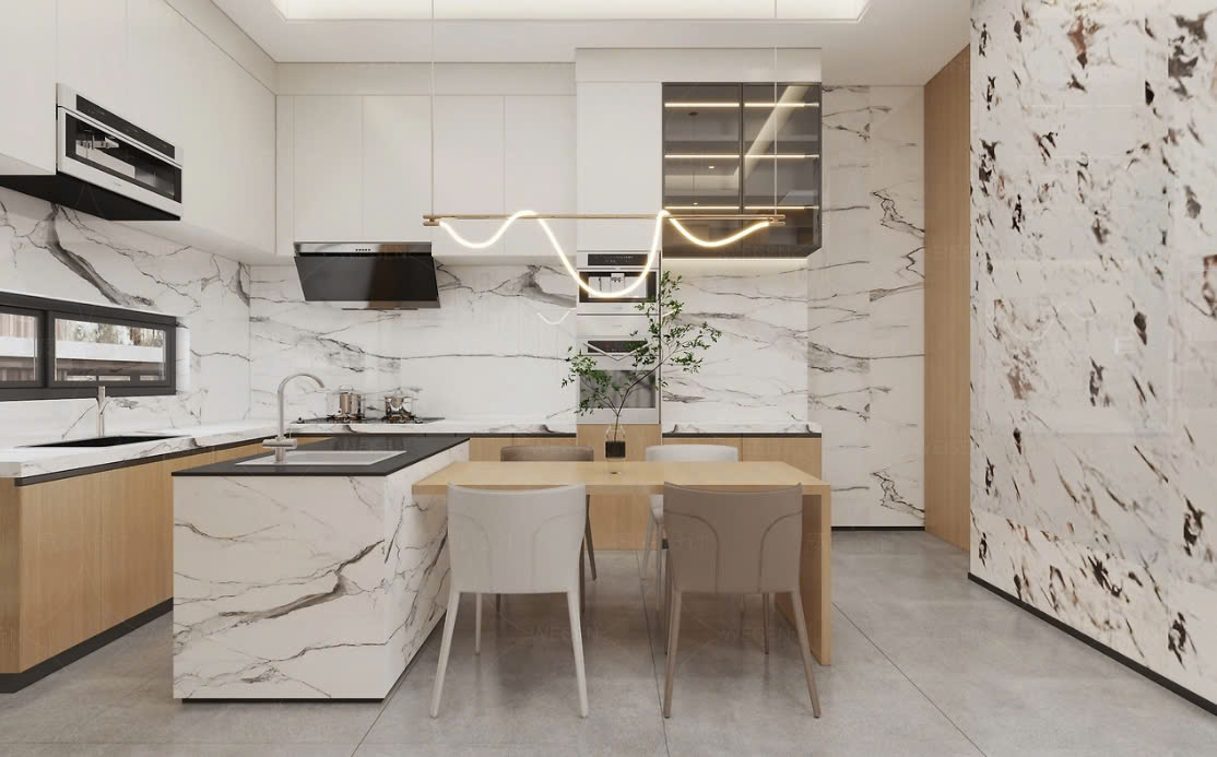 thiết kế tủ bếp chung cư