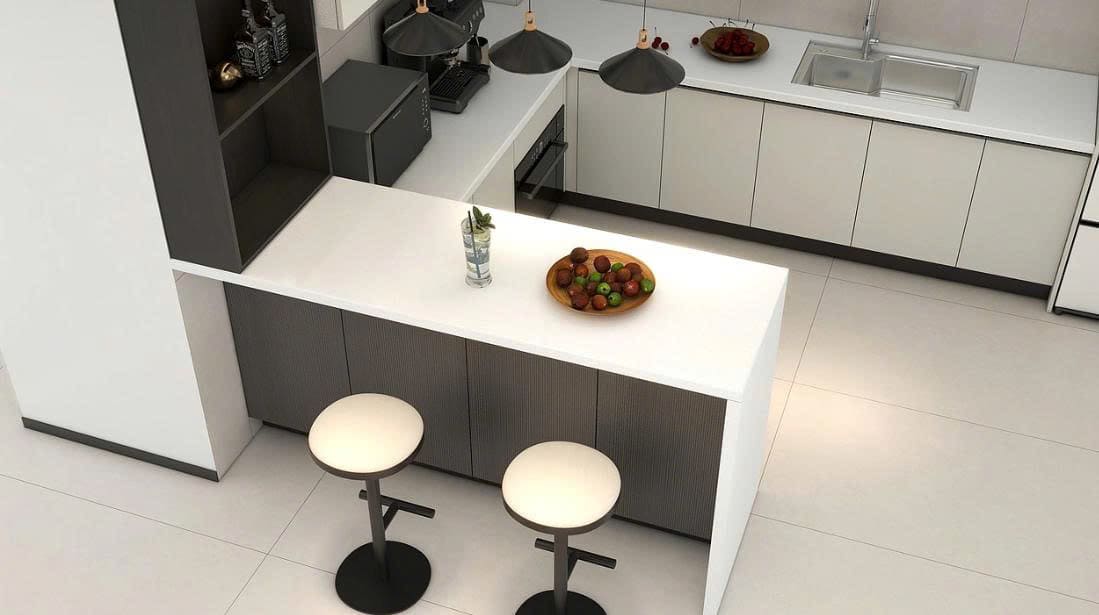 thiết kế tủ bếp căn chung cư