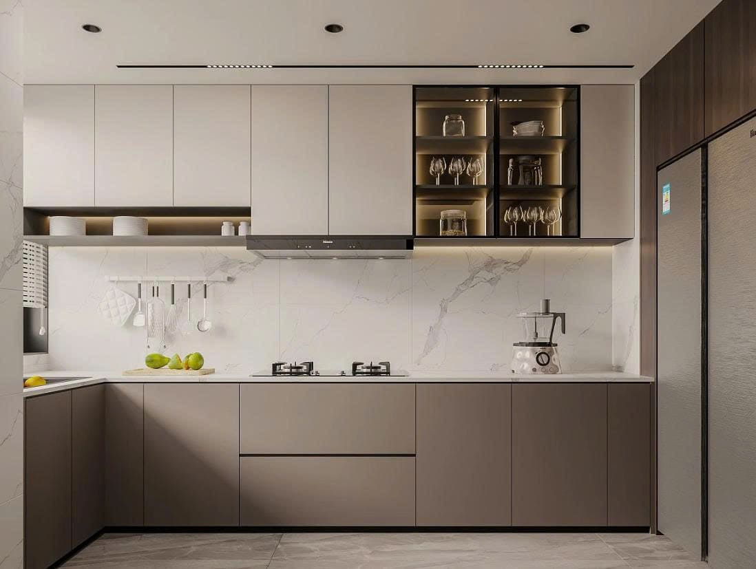 bố trí nội thất bếp chung cư