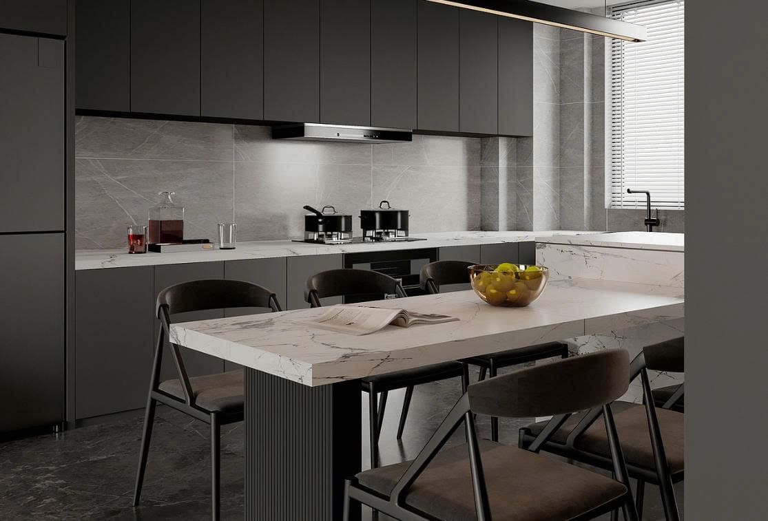 thiết kế tủ bếp căn chung cư