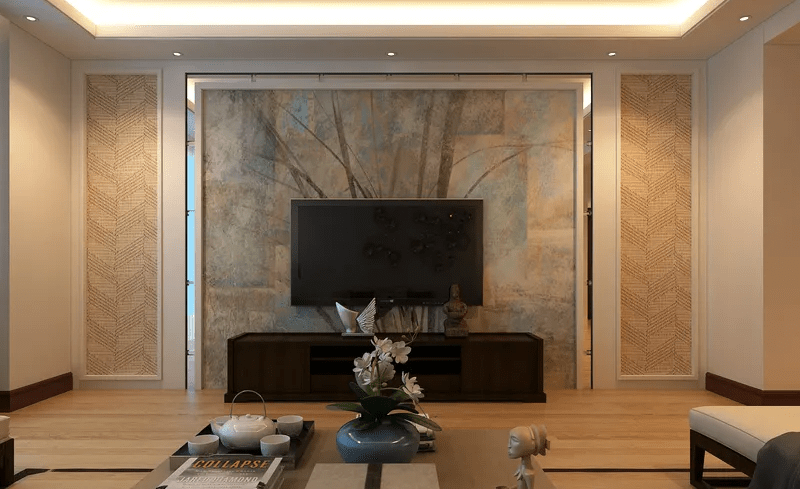Vách ốp tường phòng khách