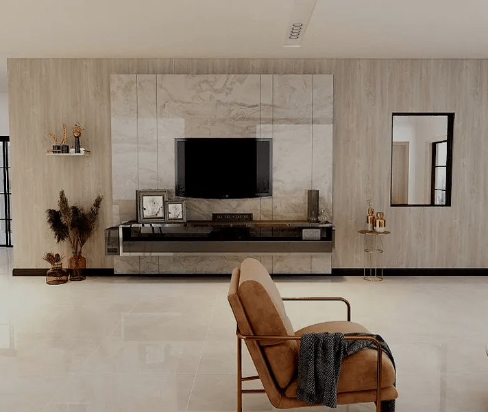 Mẫu vách ốp tường cho phòng khách