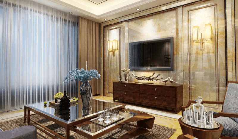 Vách ốp tường phòng khách