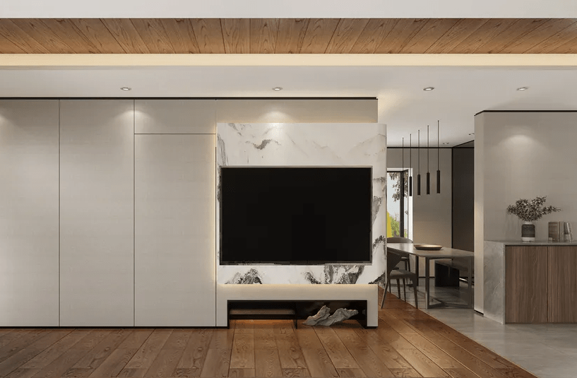 Mẫu vách ốp tường phòng khách