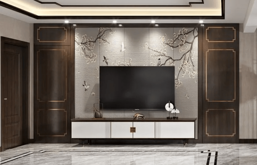 Vách ốp tường phòng khách