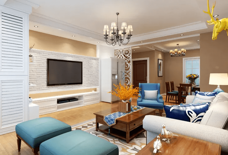 Vách ốp tường phòng khách