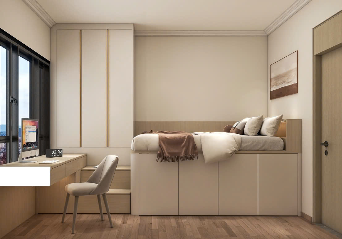 combo phòng ngủ gỗ công nghiệp