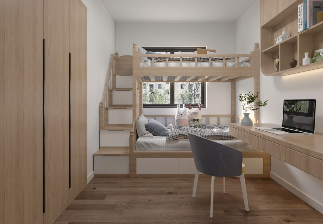 Nội Thất Phòng Ngủ Gỗ Công Nghiệp