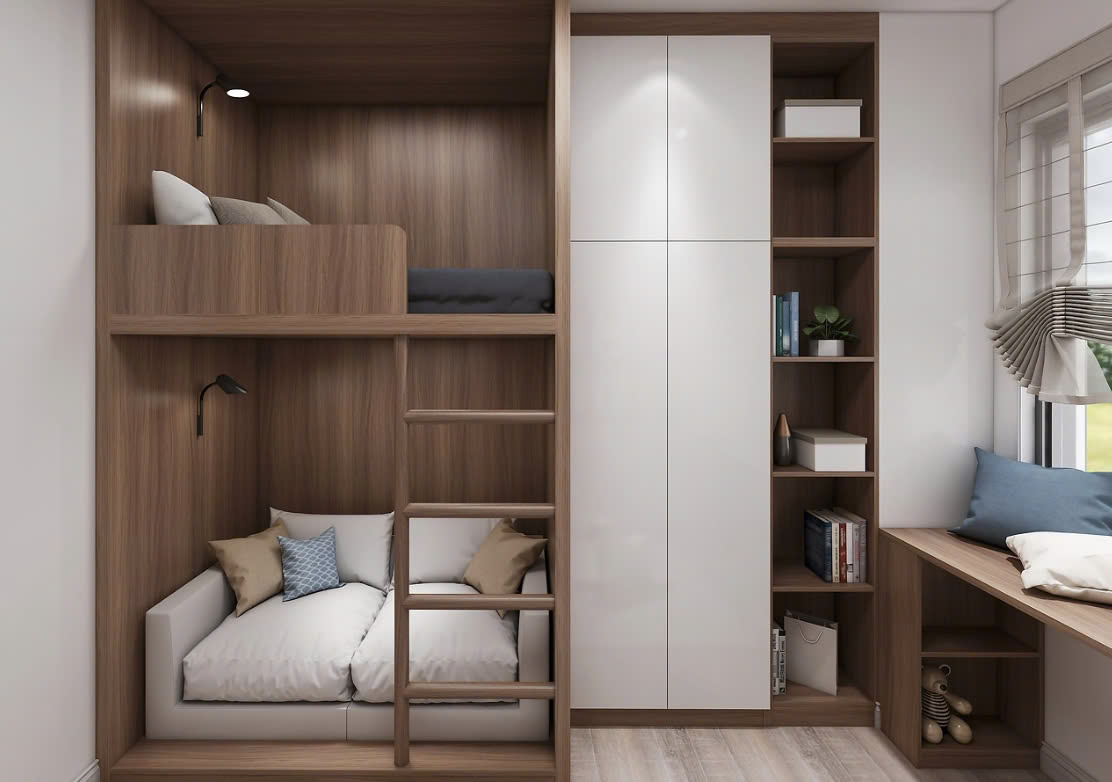 Nội Thất Phòng Ngủ Gỗ Công Nghiệp