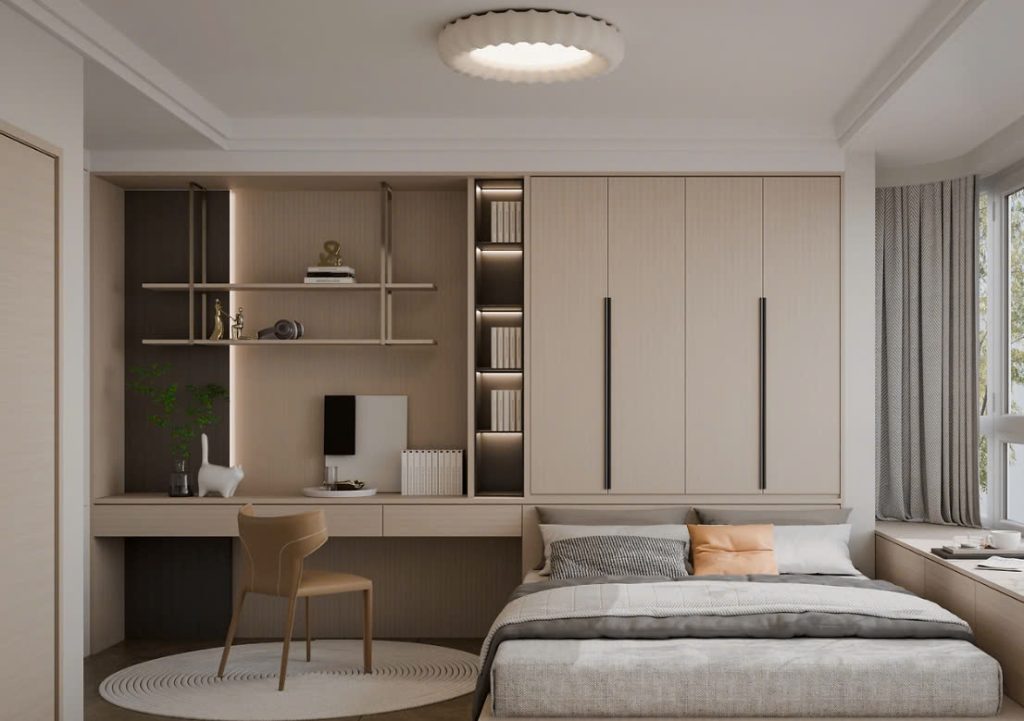 mẫu phòng ngủ gỗ công nghiệp