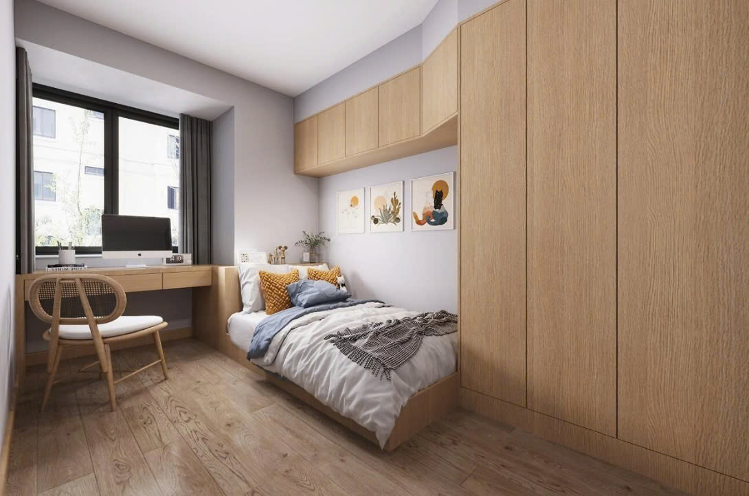 mẫu phòng ngủ gỗ công nghiệp