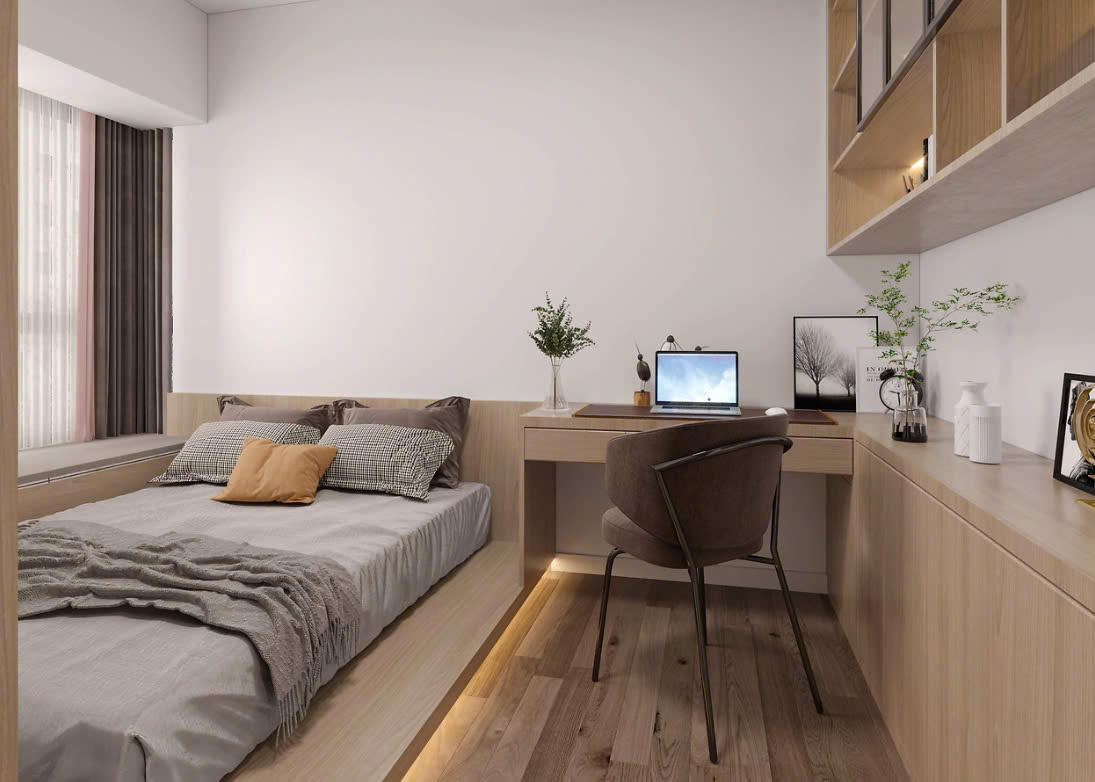 phòng ngủ gỗ công nghiệp đẹp