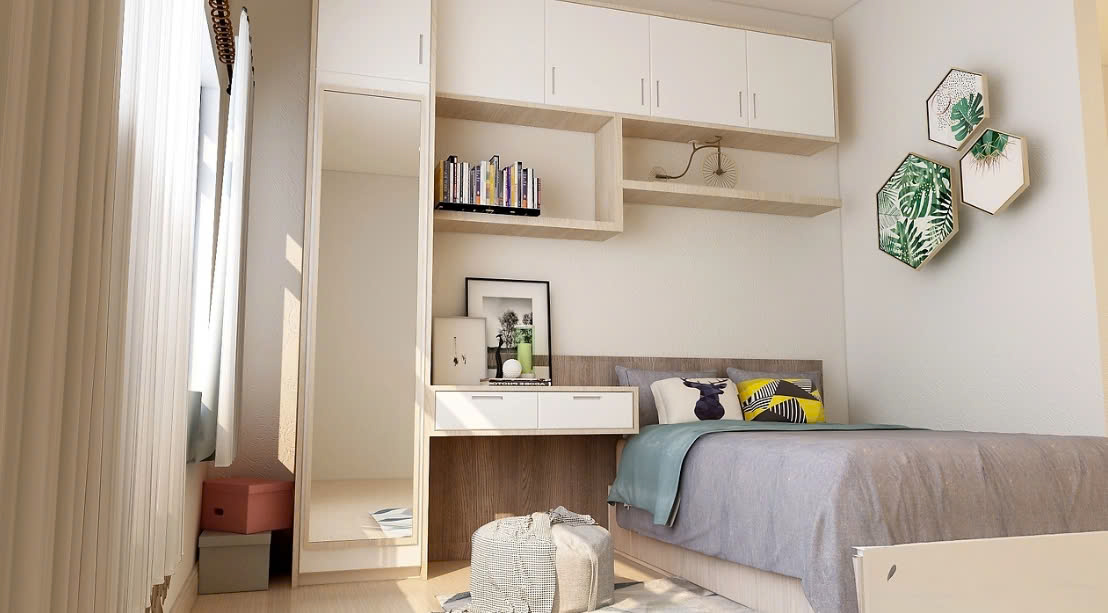 Nội Thất Phòng Ngủ Gỗ Công Nghiệp