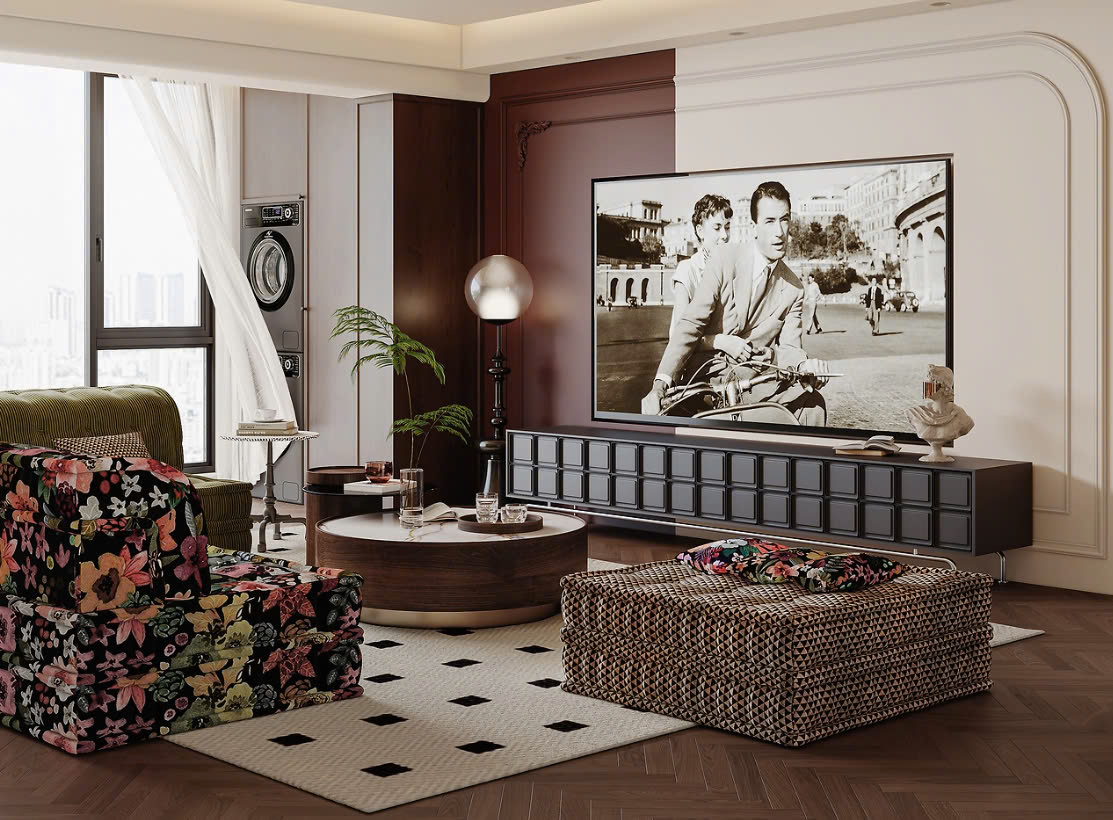 Phòng Khách Indochine Thiết kế phòng khách phong cách Indochine