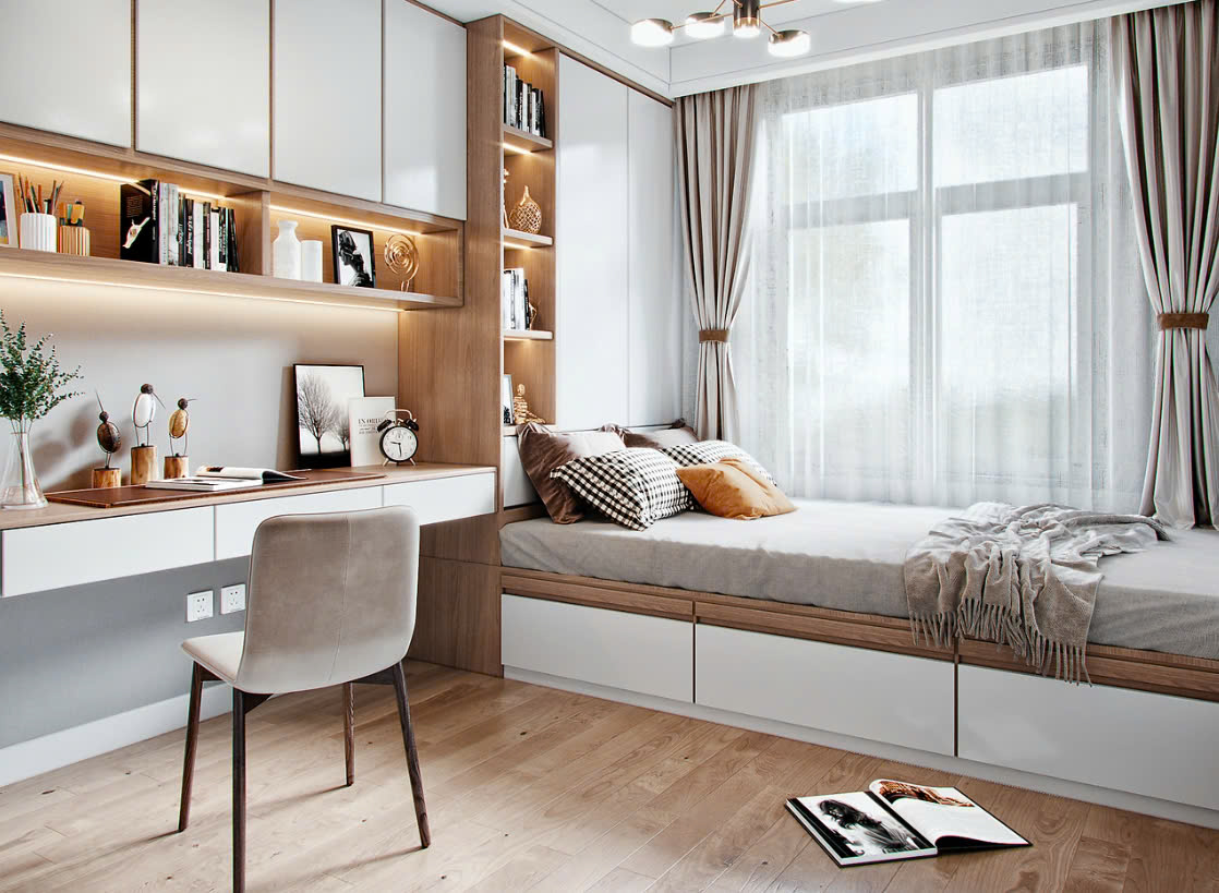 Phòng Ngủ 8m2 mẫu phòng ngủ 8m2