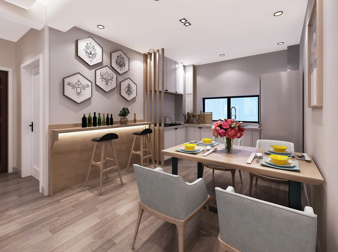 thiết kế nhà bếp không gian mở thiết kế nội thất