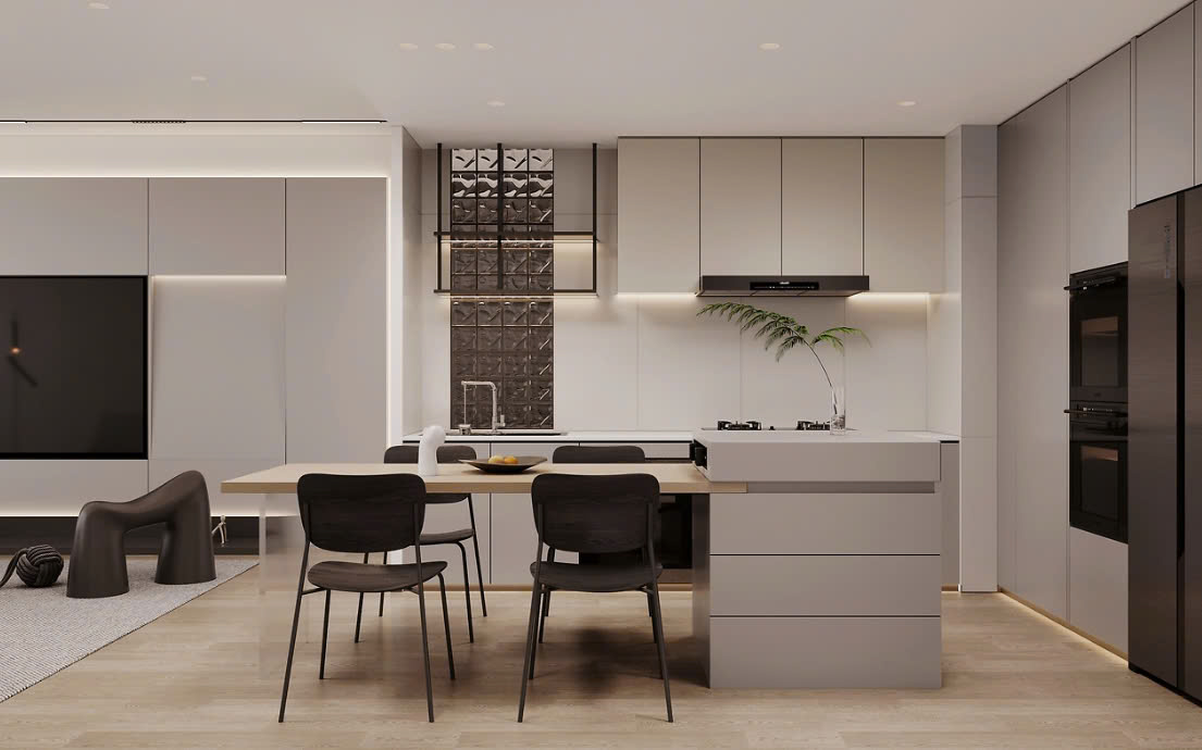 thiết kế nhà bếp không gian mở thiết kế nội thất nhà bếp