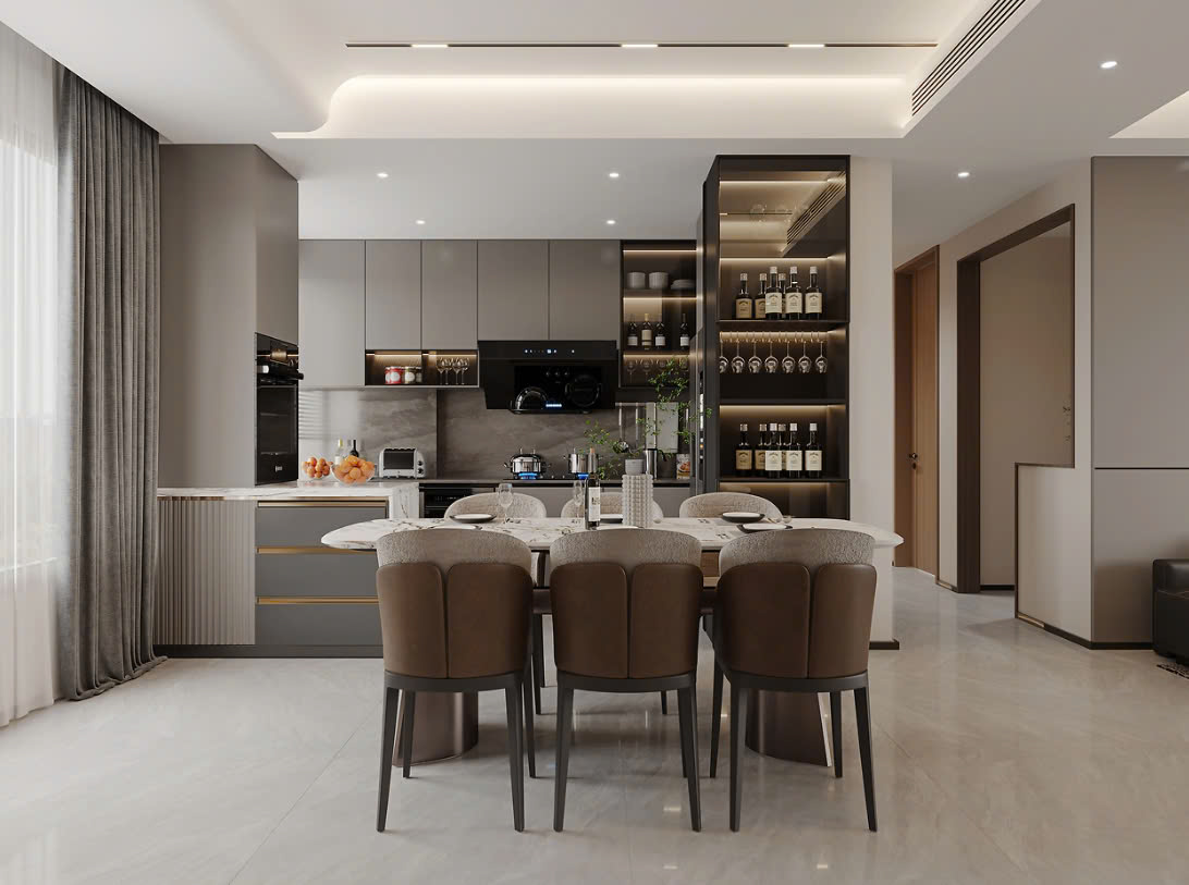 thiết kế nhà bếp không gian mở thiết kế nhà bếp không gian mở