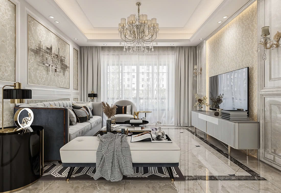 Chung Cư Tân Cổ Điển nội thất chung cư tân cổ điển