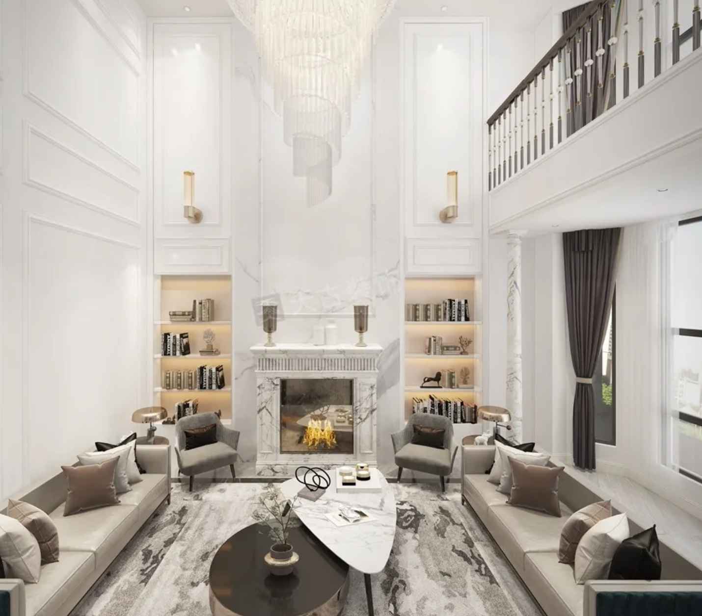 Phòng Khách Thông Tầng Gợi Ý Mẫu Phòng Khách Thông Tầng Đẹp