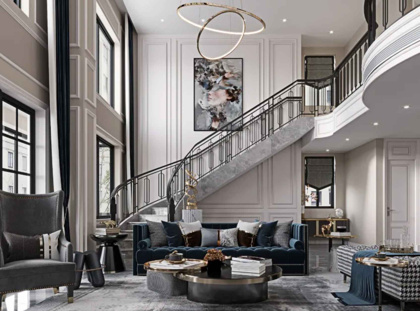 Phòng Khách Thông Tầng Gợi Ý Mẫu Phòng Khách Thông Tầng Đẹp