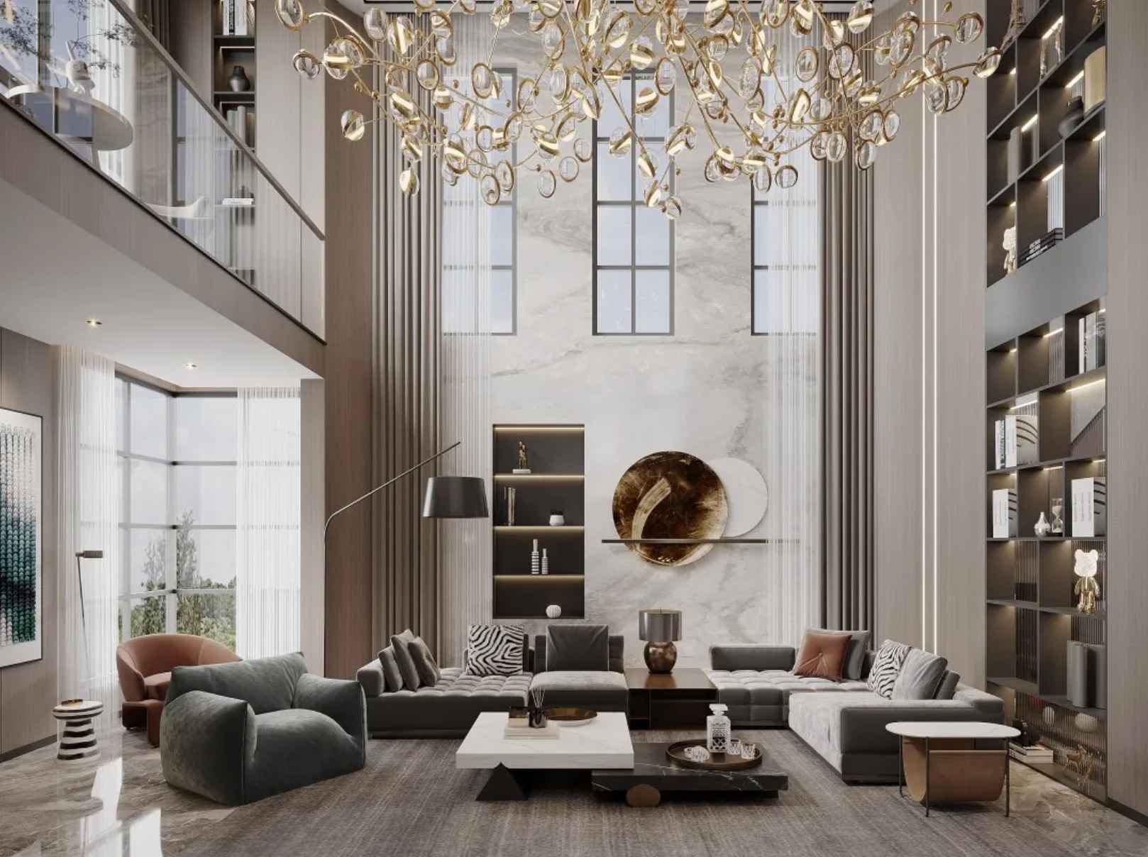 Phòng Khách Thông Tầng Gợi Ý Mẫu Phòng Khách Thông Tầng Đẹp