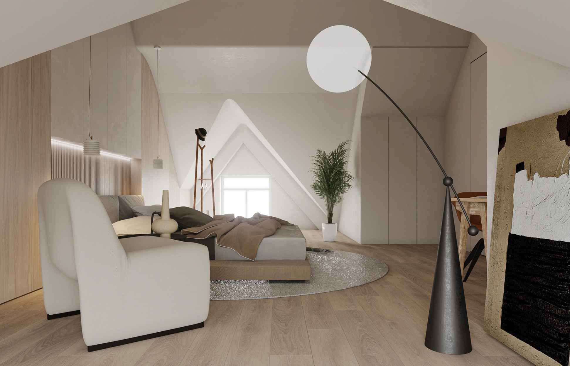 Cách Bố Trí Trang Trí Phòng Ngủ Gác Mái