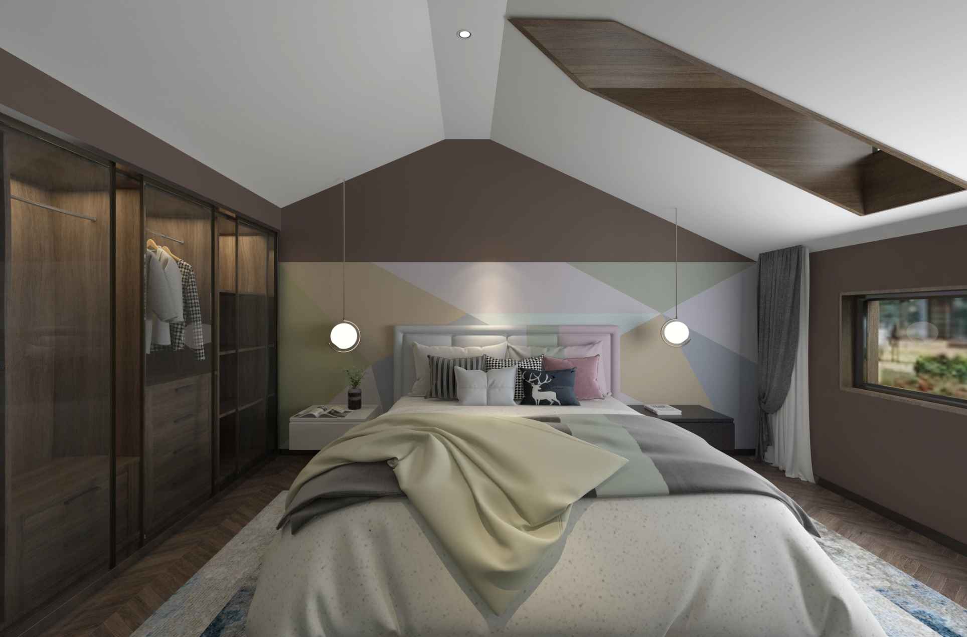 Một Số Mẫu Thiết Kế Phòng Ngủ Gác Mái Đẹp