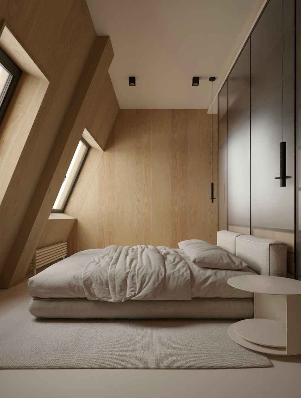 Một Số Mẫu Thiết Kế Phòng Ngủ Gác Mái Đẹp