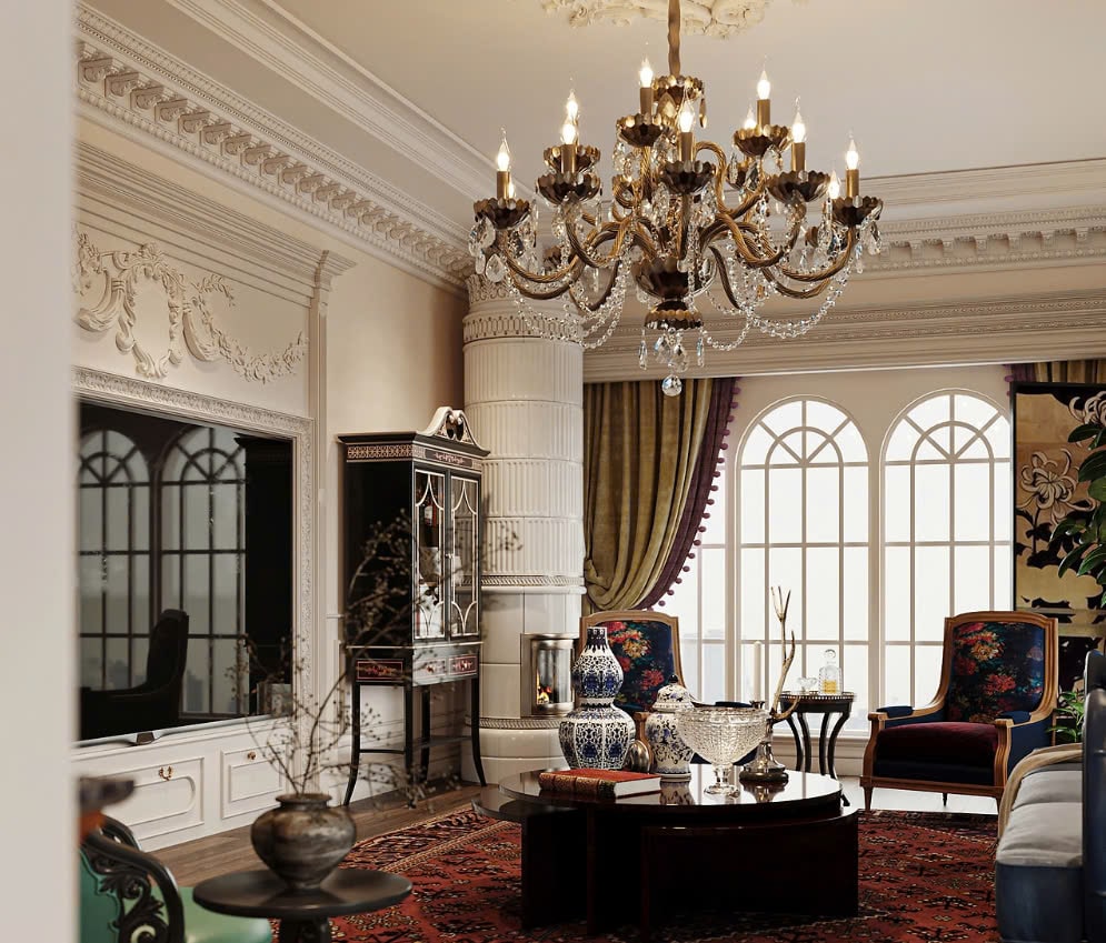 nhà phố nội thất Indochine