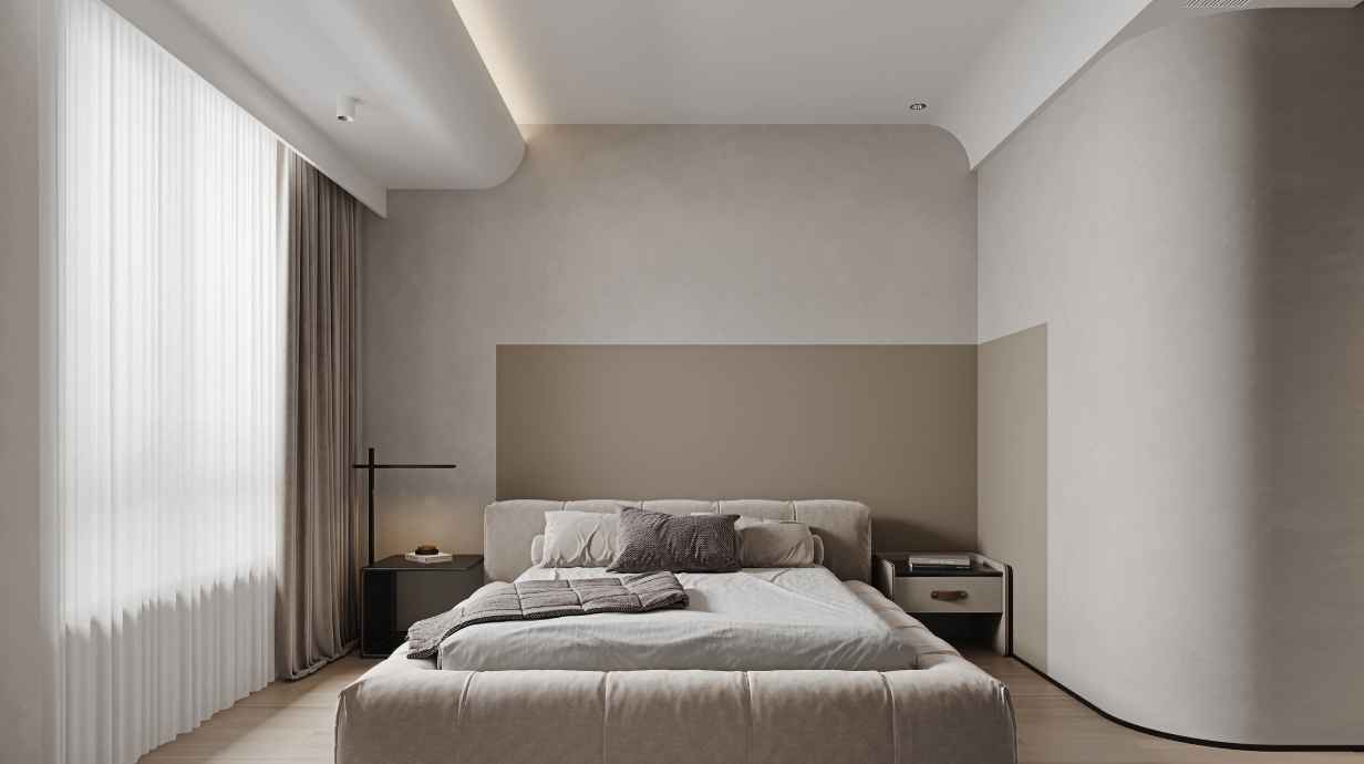 Phòng ngủ nội thất bo cong