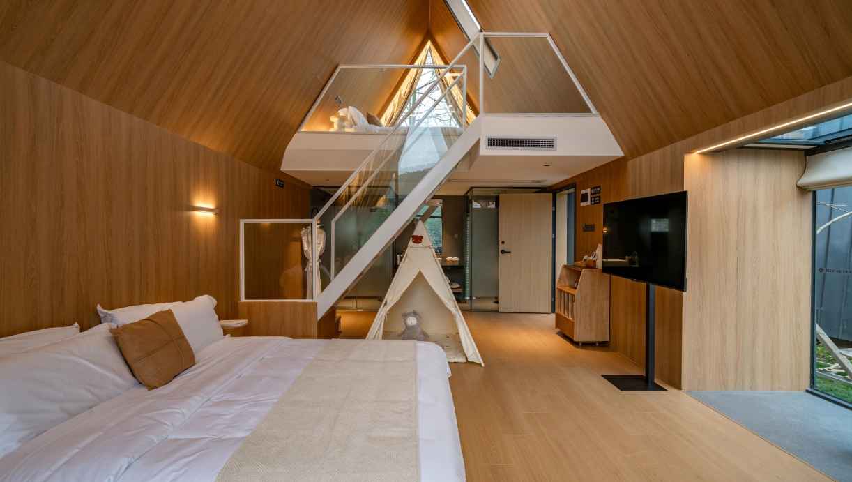 Phòng ngủ homestay theo phong cách hiện đại