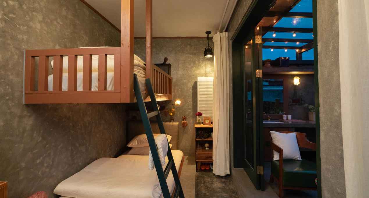 Thiết kế phòng ngủ homestay giường tầng đẹp