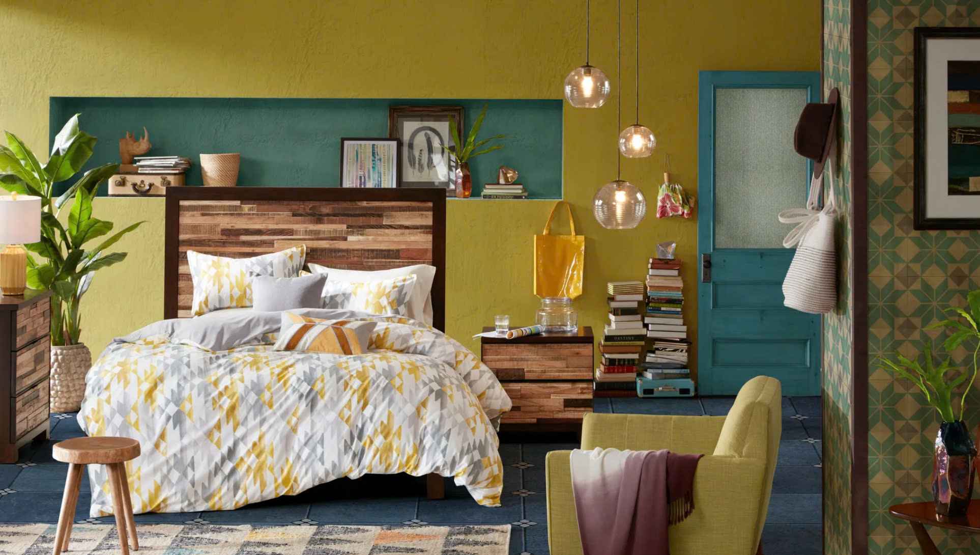 Phòng ngủ homestay phong cách retro