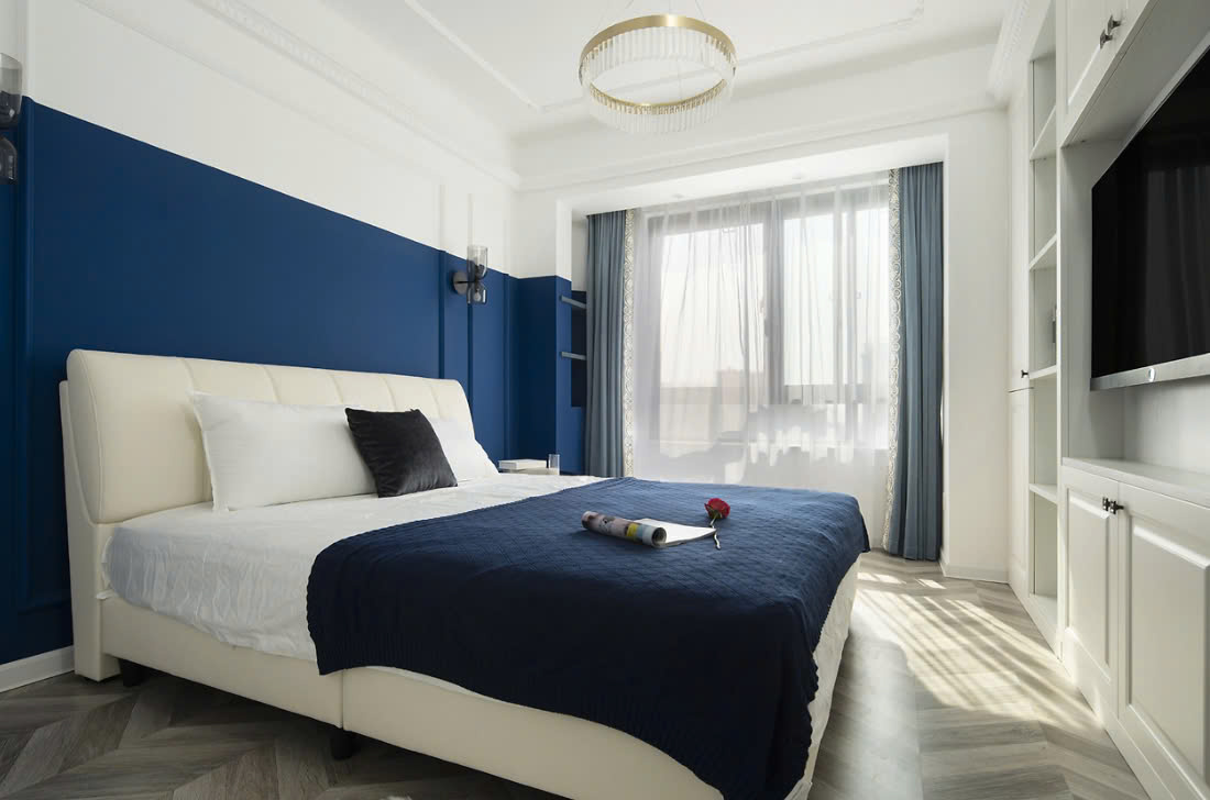 Phòng Ngủ Màu Xanh