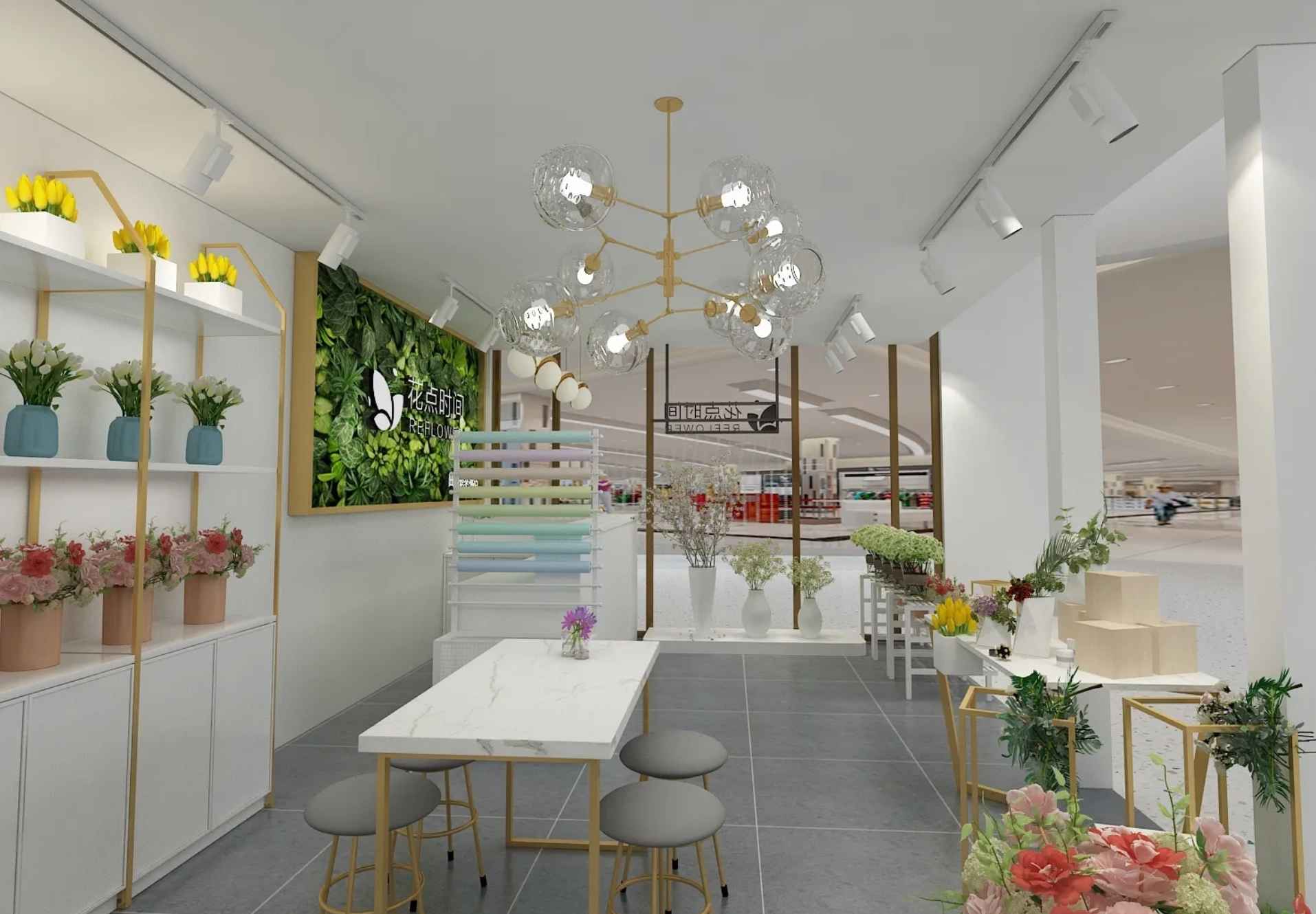 Thiết kế shop hoa tươi Mặt tiền thiết kế shop hoa tươi