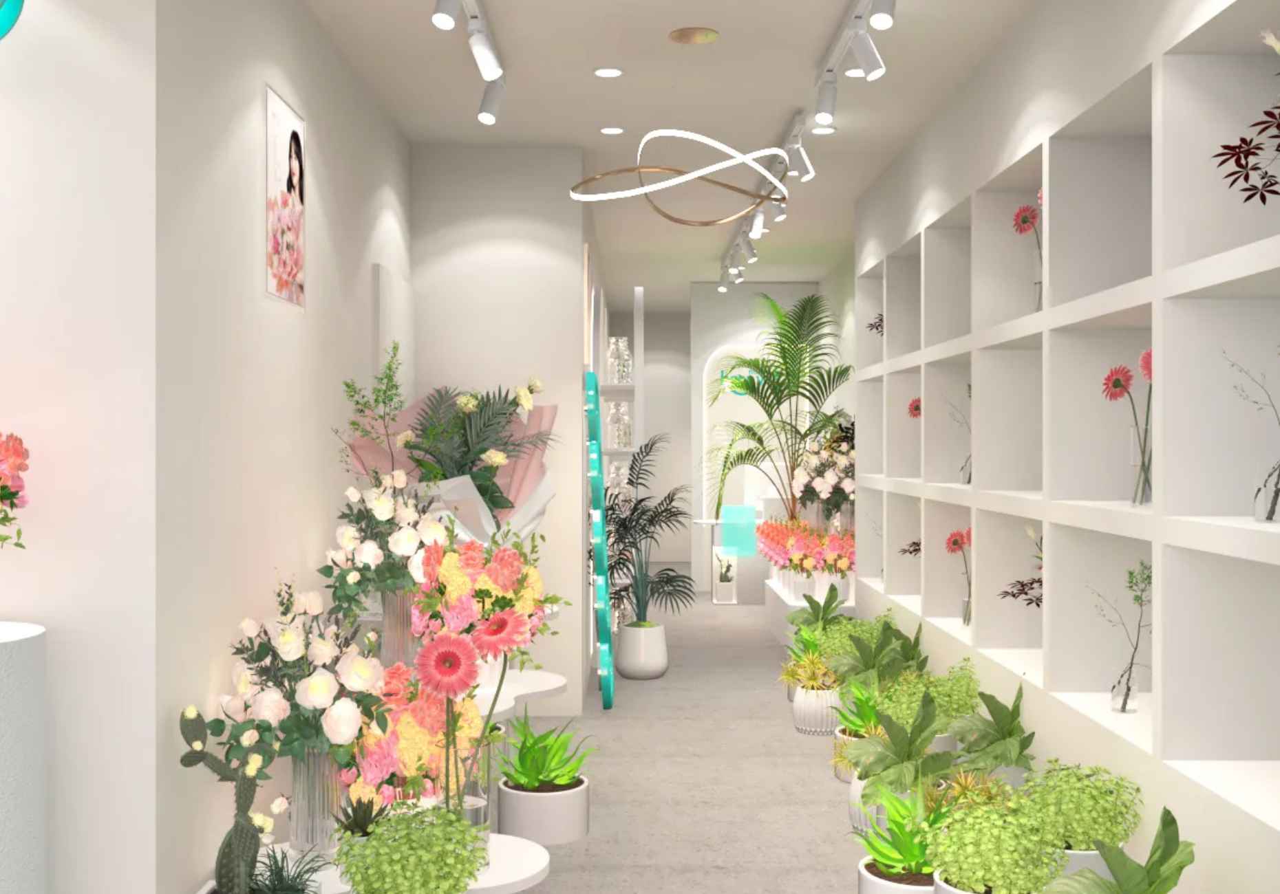 Thiết kế shop hoa tươi Cách thiết kế shop hoa tươi theo từng khu vực