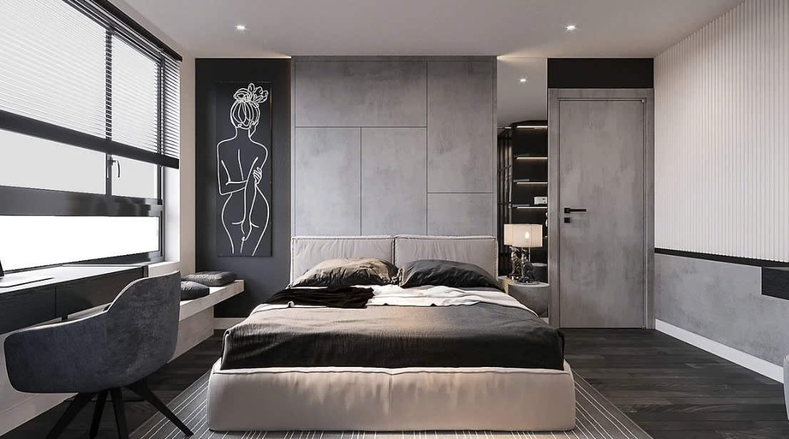 cách bố trí đồ nội thất phòng ngủ