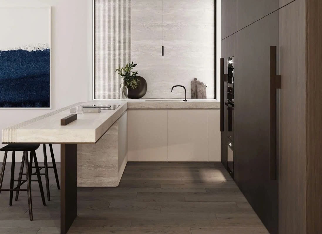 Phòng Bếp Phong Cách Minimalism nhà bếp phong cách tối giản
