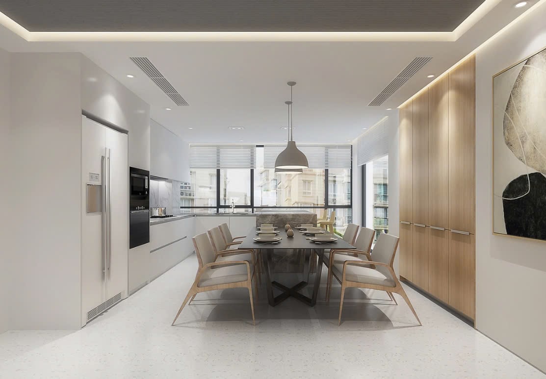 Phòng Bếp Phong Cách Minimalism thiết kế nội thất nhà bếp