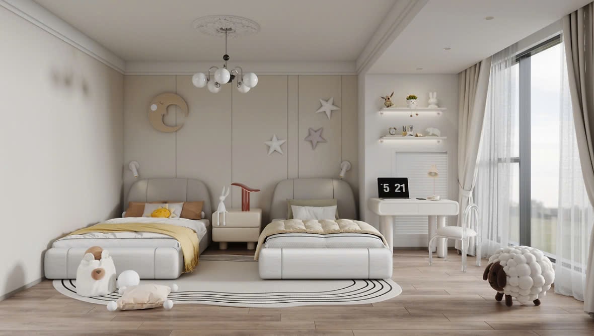 phòng ngủ cho 2 bé phòng ngủ cho 2 bé