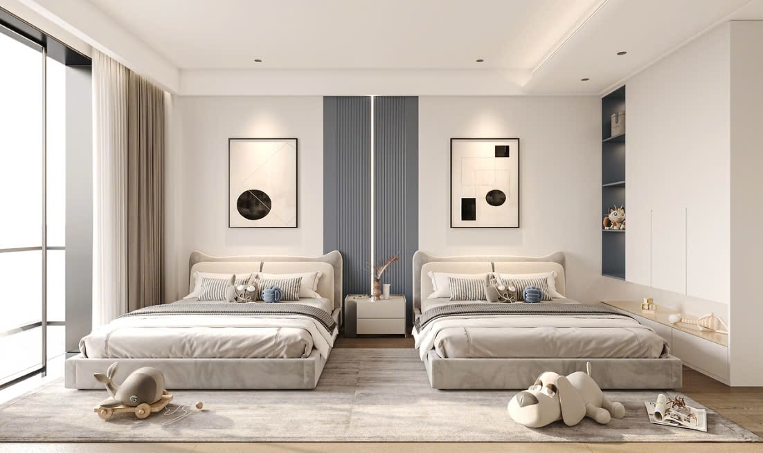 phòng ngủ cho 2 bé phòng ngủ cho 2 bé