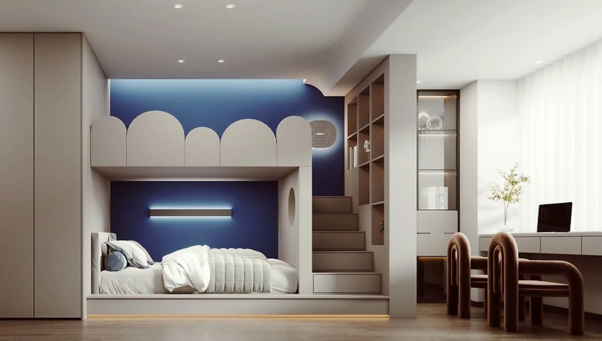 phòng ngủ cho 2 bé phòng cho 2 bé gái