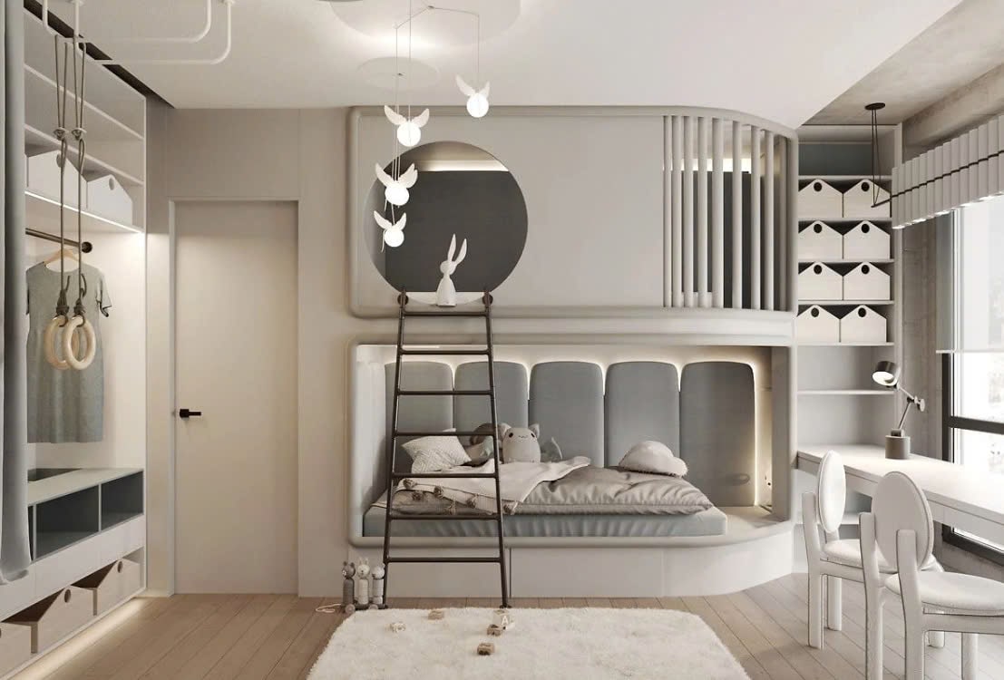 phòng ngủ cho 2 bé phòng ngủ cho 2 bé