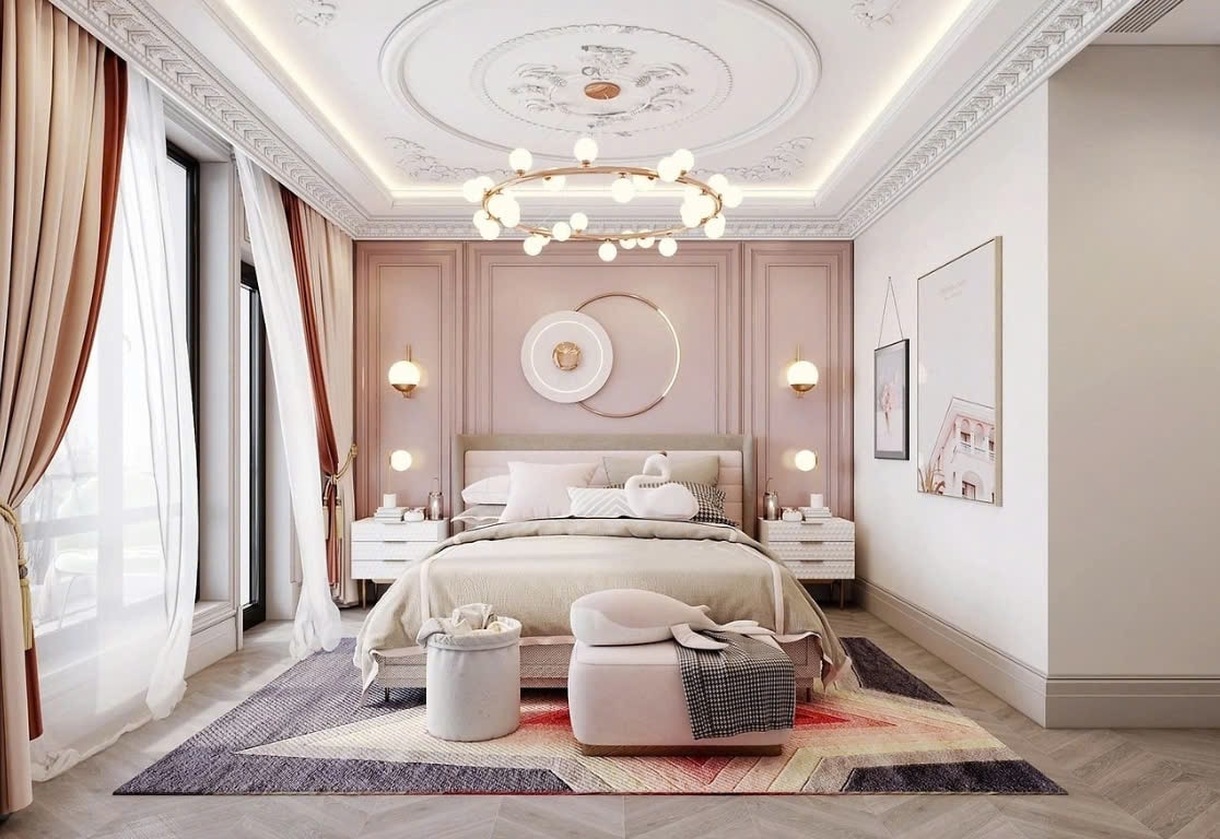 phòng ngủ tân cổ điển